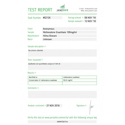 Methenolone Enanthate ( Primobolan ) Hilma Biocare