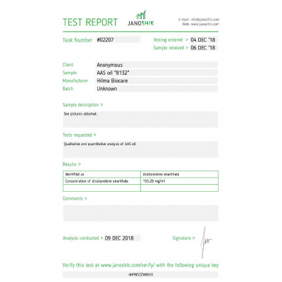 Drostanolone Enanthate ( Masteron Enanthate 200 ) Hilma Biocare