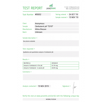 Clenbuterol Hilma Biocare